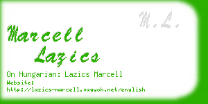 marcell lazics business card